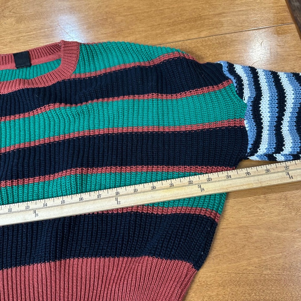 Urban Outfitters Boyfriend Pullover Sweater Womens S MultiColor Chunky Cropped - Picture 6 of 7